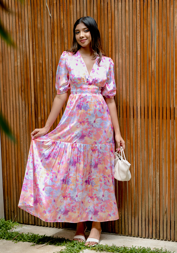 NOVA PINK PRINTED DRESS